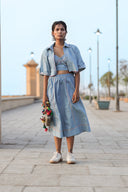 Top of the Game Shirt-DenimBlue