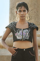 Petal and Threads Crop Top
