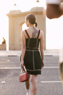 Crop and Roll Top-black