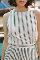 Beat the Heat Top-GreenStripe