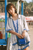Surf & Style shirt - Blue Stripe