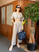 Breeze Walker Pants- NavyStripe