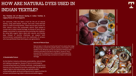 How Are Natural Dyes Used in Indian Textiles?