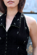 Flower Power Top-Black