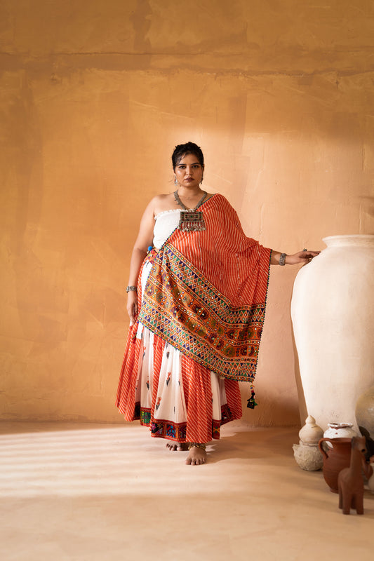 Vermilion Voyage (Lehenga)