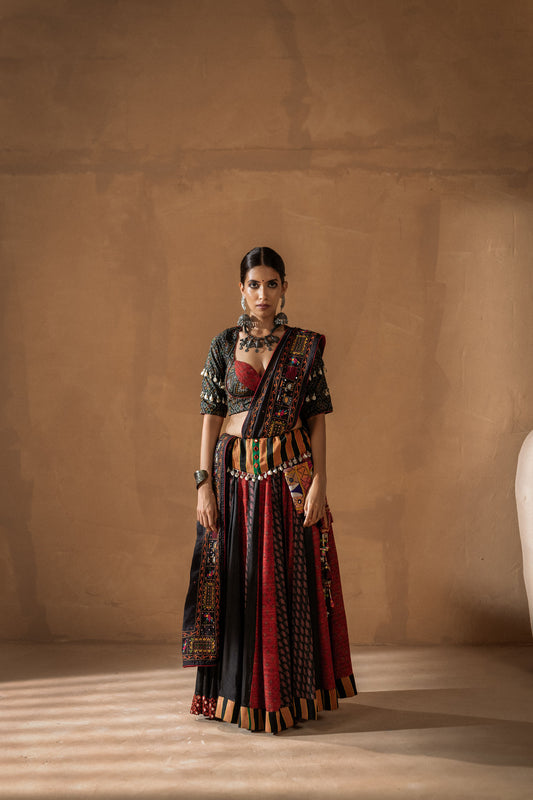 Ebony Essence (Lehenga)