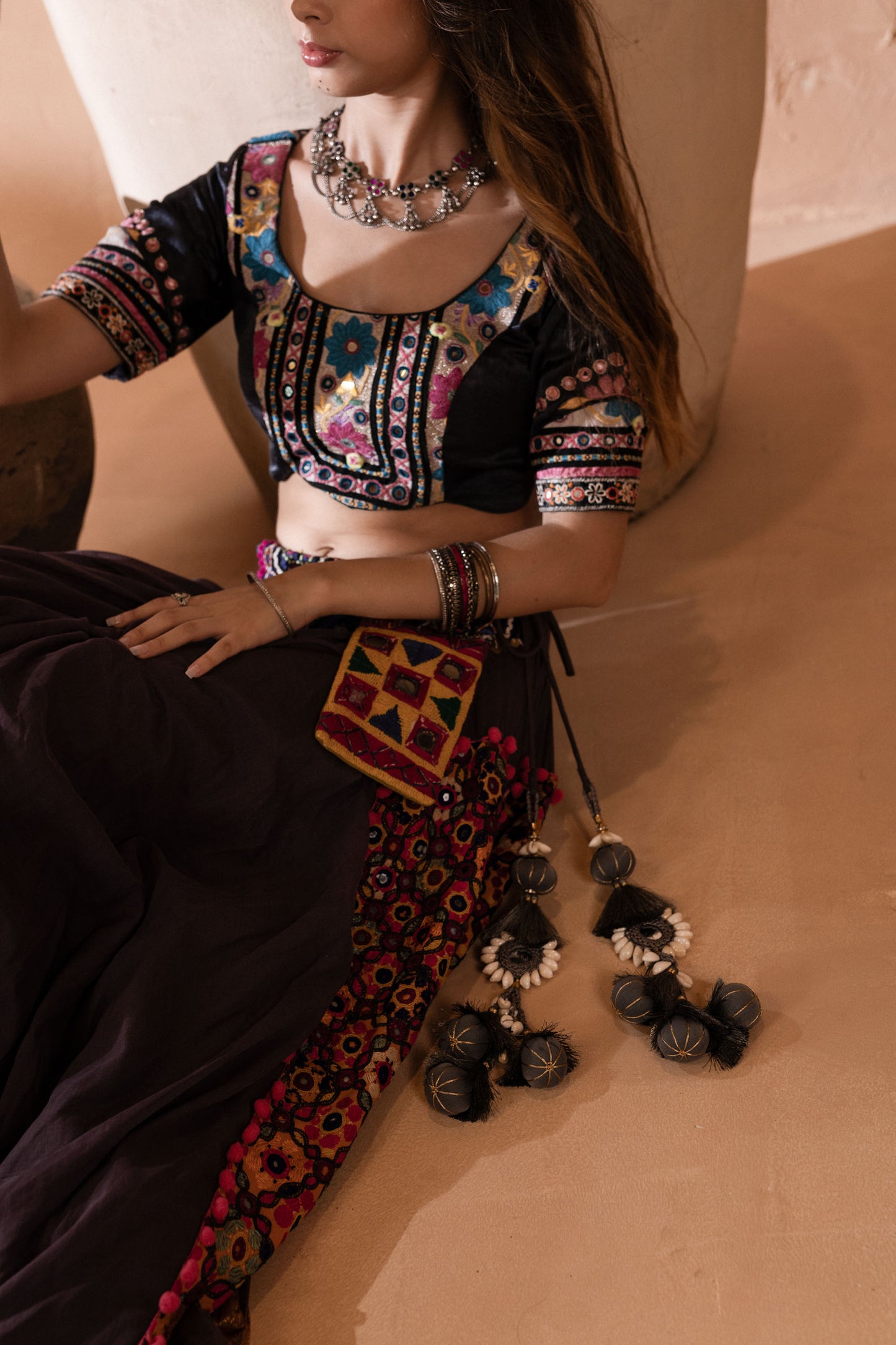 PATTERNS AND PLAINS (LEHENGA)