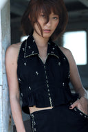 Flower Power Top-Black