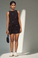 HeartBeat mini Dress-Rblack