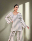 Seasonal Splendour Top Green Striped