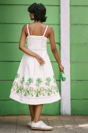 Denim MVP Game On Dress- White