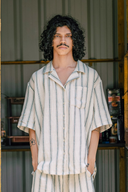 Green Pulse Shirt – Green Thin Stripe