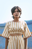 Urban Beat Crop Top-beige
