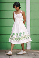 Denim MVP Game On Dress- White