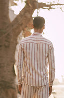 Berry Lane Shirt – Maroon Thin Stripe