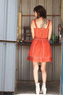Match Point Short Skirt-Orange