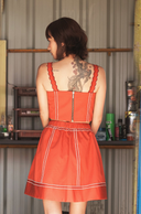 Crop and Roll Top- orange