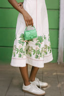 Denim MVP Game On Dress- White